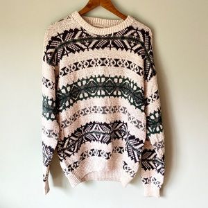 Vintage Northwest Territory Chunky Knit Sweater